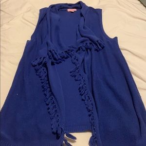 Lily Pulitzer tassel fringe vest